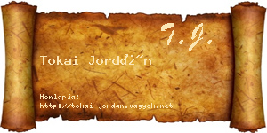 Tokai Jordán névjegykártya